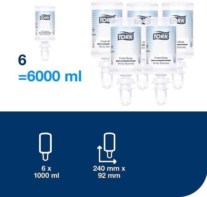 Сапун на пяна Tork - Mild Foam Soap S4, 6 х 1 l