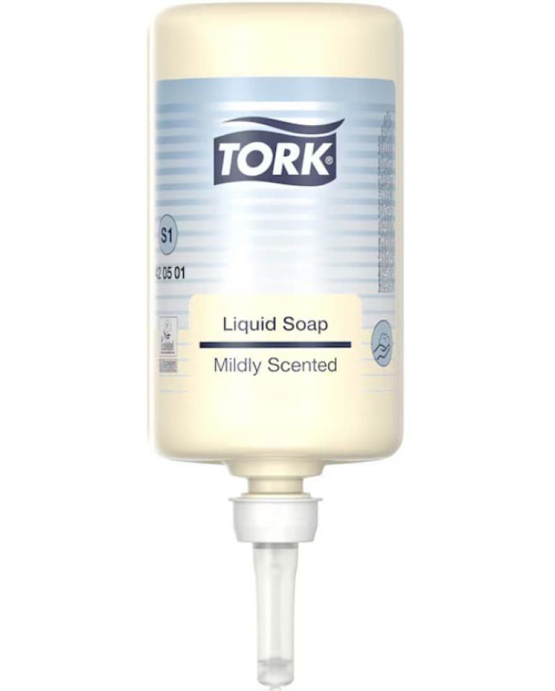 Течен сапун за ръце Tork - Mild Mini Liquid Soap, S1, 6 x 1 l